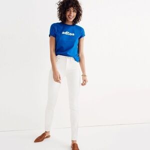 Madewell 9" High-Rise Skinny Jeans in Pure White womens 28